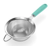 U-Taste Medium Fine Mesh Sieve, 18/8 Stainless Steel, 12cm, Aqua Sky