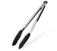 U-Taste Silicone Kitchen Tong, 250℃ Heat Resistant, 30cm, Black