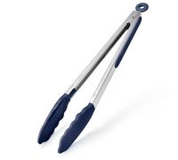 U-Taste Silicone Kitchen Tong, 250℃ Heat Resistant, 30cm, Midnight Blue