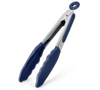 U-Taste Silicone Kitchen Tong, 315℃ Heat Resistant, 18cm, Midnight Blue