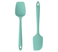 U-Taste Silicone Spatula Set of 2, 315℃ Heat Resistant, Aqua Sky | Flexible Seamless Rubber Spoon Scraper, Baking Cooking Kitchen Utensil, Spoonula with Nylon Core for Mixing Stirring Scraping