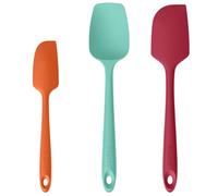 U-Taste Silicone Spatula Set of 3: 315 ℃ High Heat-Resistant Rubber Bowl Scraper, Seamless Food Grade Flexible Kitchen Utensils for Cooking Baking Mixing & for Nonstick Cookware (Multicolors)