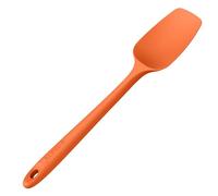 U-Taste Silicone Spoon Spatula: 250℃ Heat Resistant Flexible Seamless Rubber Spatula, Baking Cooking Silicon Kitchen Utensil for Nonstick Cookware Mixing Stirring Scraping (29cm, Orange)