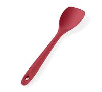 U-Taste Silicone Spoon Spatula, 315℃ Heat Resistant, 28cm, Red | Flexible Seamless Spoonula Non-Stick Kitchen Scraper with Wide Scoop Shape for Flipping Stirring Mixing Scraping Serving