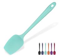 U-Taste Silicone Spoonula, 315℃ Heat Resistant Spatula, 29cm, Aqua Sky | Flexible Seamless Rubber Large Wok Spoon, Baking Cooking Kitchen Utensil for Nonstick Cookware Mixing Stirring Scraping