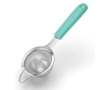U-Taste Small Fine Mesh Sieve, 18/8 Stainless Steel, 8.5cm, Aqua Sky