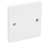 U-Trade Single Blank Plate - 1 Gang - Light Switch Cover - Plug Socket Faceplate - Wall Electrical Outlets - White (Single Blank Plate)