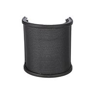 U-Type Bop Net for Microphone Acoustic Wind Noise Net with Clamp & Rubber Band Professional Windscreen for Radio Recording Recording and Mic Stand Fixation Wind for Microphone