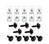 U-Type Clip Dashboard Panel Mudguard Screw Speed Fastener Bolt Nut Set for BMW 1 Series Through 8 Series X Series Z Series and R50 to R60 Undertray