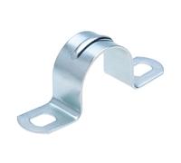 U Type Pipe Bracket for 16 mm Diameter Pipe, Anchor Clamp, Pipe Saddle Clamps, Grip Clamp, U-Shaped Half Pipe Strap Fitting for Pipes, Cables, Garden Hose (Pack of 25)