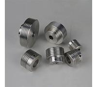 U-Type pulley, Wedge belt pulley PJ, micro table saw, drill, lathe, bead machine, motor spindle, tailstock, thimble, tool post Single Pulley Block (Size : 8mm, Color : Outer dia (Color : Outer Diamet