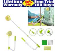 Window Cleaning Tool U Shaped Telescopic Window Cleaner External Glass Washer