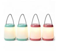 U+U 4PCS Camping Lights, Camping Lanterns Battery Powered, 3 Brightness Levels, Portable Night Light for Emergency, Camping, Hiking