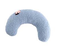 U U Phada in U -shaped Pets, Neck Pillow for Cotton Dog of Pearl Cotton Beautiful Soft Sleeping Better to Sleep Better (Blue)