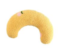 U U Phada in U -shaped Pets, Neck Pillow for Cotton Dog of Pearl Cotton Beautiful Soft Sleeping Better to Sleep Better (Light Yellow)