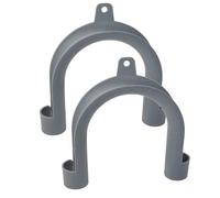 U-Washing Machine Washing Machine Hose Hook, Washing Machine Drain Pipe Holder, Laundry Sink Clip, Flexible Slotted Pipe Clamp with Hole, Strong U-Bend Bracket for Utility Room, Bathroom, Appliance