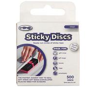 U-Wrap Sticky Discs Single Sided Adhesive Tape 25mm Dia Roll of 500 202185