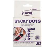 U-Wrap Sticky Dots Extra Strength Permanent 10mm On A Roll Pack Of 200