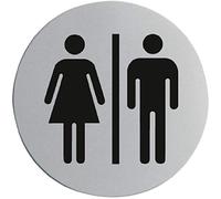 U058 Stainless Steel Door Sign-Ladies and Gentlemen