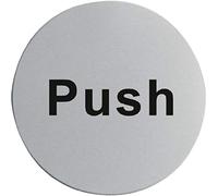 U063 Stainless Steel Door Sign-Push