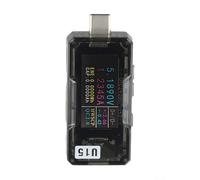 U15 U16 Fast Charger Tester 600W 12A 50V with Real Time Voltage Current Power Detection for Repair and Inspection of Chargers and Devices (U15)