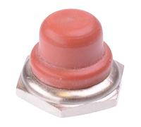 U1654-6 APEM Red Silicone Boot for 12mm Push Button Switches