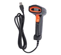 U2 Barcode Scanner Handhold Code Reader USB Digital Scanner Wired QR Code Reader with Auxiliary Lighting for Shop Mobile Payment Warehouse Bar