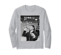 U2 Bono Performing for Live Aid Wembley Stadium 1985 Long Sleeve T-Shirt
