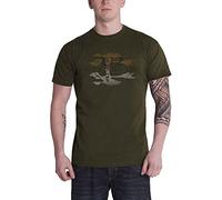 U2 T Shirt Joshua Tree Logo 2017 European Tour Official Mens Green ex Tour