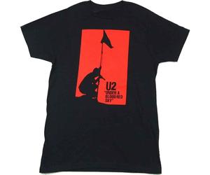 U2 T Shirt Under a Blood Red Sky Band Logo new Official Mens Black
