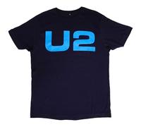 U2 Unisex Adult Logo E+I 2018 Tour Dates Back Print T-Shirt (XL) (Navy Blue)