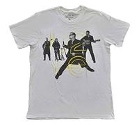U2 Unisex T-Shirt: Live Action (Back Print) (Ex-Tour) Medium/White/Unisex