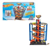 \u200BHot Wheels City Mega Garage Playset with Corkscrew Elevator & Storage for 60+ Cars, Includes 1 Hot Wheels 1 64 Scale Vehicle