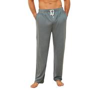 U2SKIIN Mens Ultra Soft Pajama Pants, Stretch Sleep Pant with Pockets Lightweight & Cozy Lounge Pj Bottoms for Men (Light Green Mel., L)