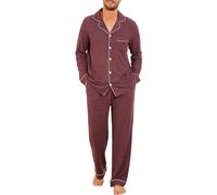 U2SKIIN Mens Ultra Soft Pajama Set, Stretch Long Sleeve Lounge Pyjamas Set-Down Lightweight & Cozy Sleepwear (Purple Mel.,S)