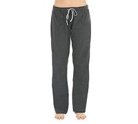 U2SKIIN Women's Pyjama Bottoms, 100% Cotton Comfortable Women's Pyjama Pants Lounge Pants (Dark Grey Mel., 2XL)