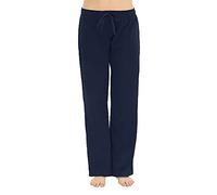 U2SKIIN Women's Pyjama Bottoms, 100% Cotton Comfortable Women's Pyjama Pants Lounge Pants (Navy, 2XL)