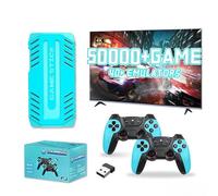 U36 Retro Game Console,50000+Games and 40 Emulators, with Dual 2.4G Wireless Controllers, Plug and Play 4K HD HDMI TV Game Stick (128GB)