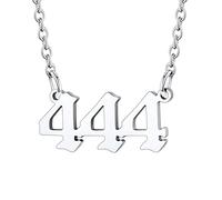 U7 444 Angel Number Egirl Aesthetic Necklace Eboy
