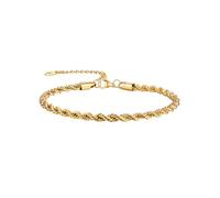 U7 Anklet for Women Stainless Steel Twist Chain Gold Anklets 8.5 Inch+5cm Extension Adjustable Waterproof Summer Beach Jewellery