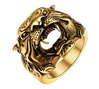 U7 Gold Stainless Steel Thumb Rings For Men Hip Hop Jewellery Ring Mens