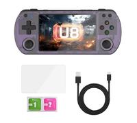 U8 Retro Handheld Video Game-20000 Games 4.0 Inch IPS Screen Console Linux System Portable Pocket Video Player R36S 64G Game Boy Gift (Purple)