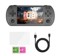 U8 Retro Handheld Video Game-20000 Games 4.0 Inch IPS Screen Console Linux System Portable Pocket Video Player R36S 64G Game Boy Gift (Black)