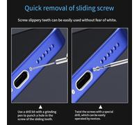 U8 Sliding Thread Screw Extractor Drill Bits Made from Carbide Alloy for Removing Broken Screws on Smartphones, Computers, and Other Electronics with Construction (tool handle)