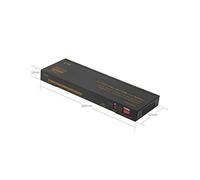 U9 ViewHD HDMI 1x4 Splitter Support | HDMI v2.0 | 4K@60Hz | 4K to 1080P Scaler | HDR & Dolby Vision | 3.5MM Headphone/Optical & HDMI Receiver | Best Multi-Functional 1x4 on Earth | Model: UHD1X4SA