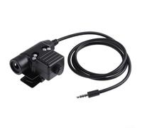 U94 PTT Push to Talk Switch Adapter Cable for Headsets, Compatible with For Kenwood and For BaoFeng For Walkie Talkies, Clip-On Design with Dual Button(for Mobile Phone)