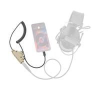 U94 V2 PTT Adapter for Tepy-C Plug Tactical Headset Accessory Compatible with iPhone 17 16 15/ Samsung Galaxy S8 S9 S10 S20 Plus Plug Phones (C0035DE-CIT)