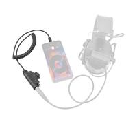 U94 V2 PTT Adapter for Tepy-C Plug Tactical Headset Accessory Compatible with iPhone 17 16 15/ Samsung Galaxy S8 S9 S10 S20 Plus Plug Phones (C0034BK-CIT)