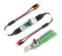 U96 USB Power Monitor With Real-Time Cumulative Capacity Tracking And Resettable Counter For Rechargeable Device Testing(Transparent)