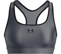Under Armour Heatgear Padless Medium Impact Sports Bra Grey XS Women